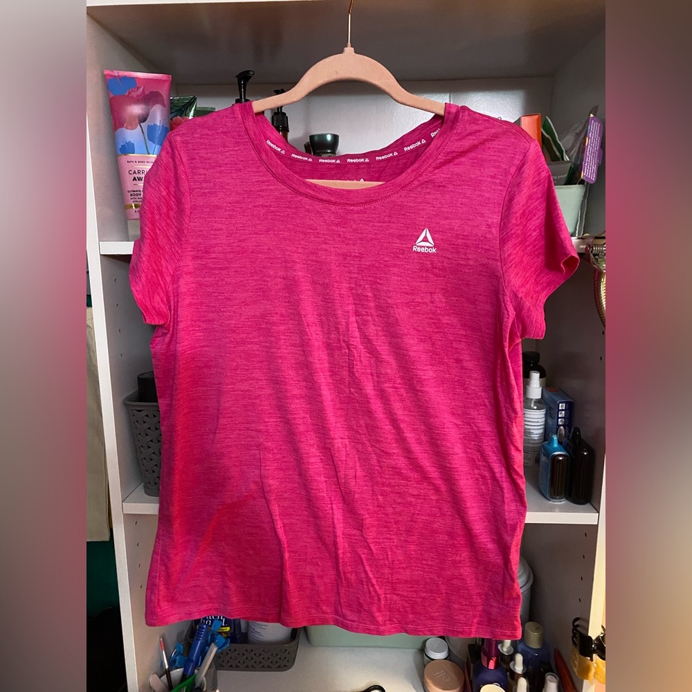 Reebok Vibrant Pink Athletic Shirt